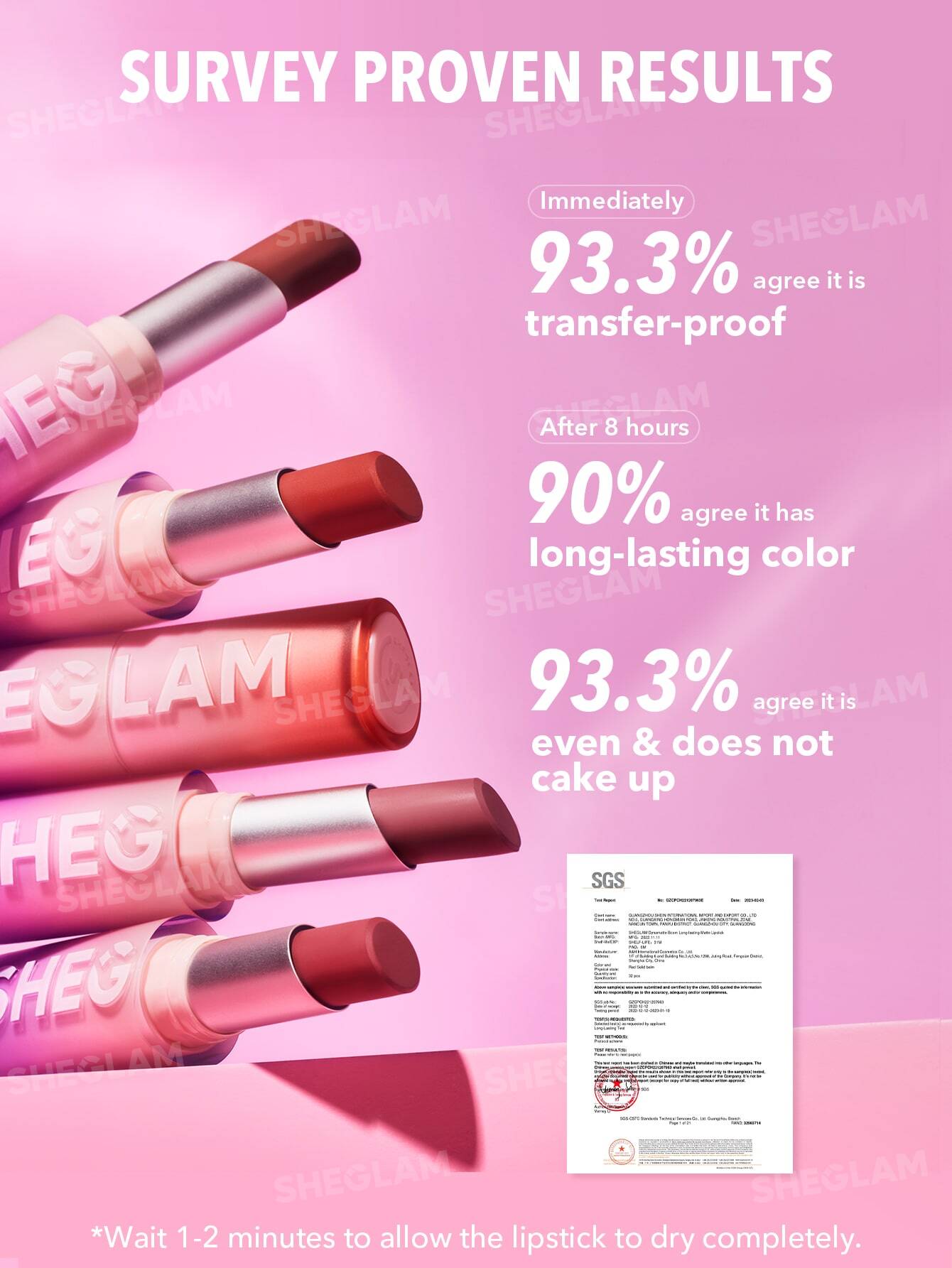 Помада Sheglam Dynamatte Boom Long-Lasting Matte Lipstick-Have No Fear