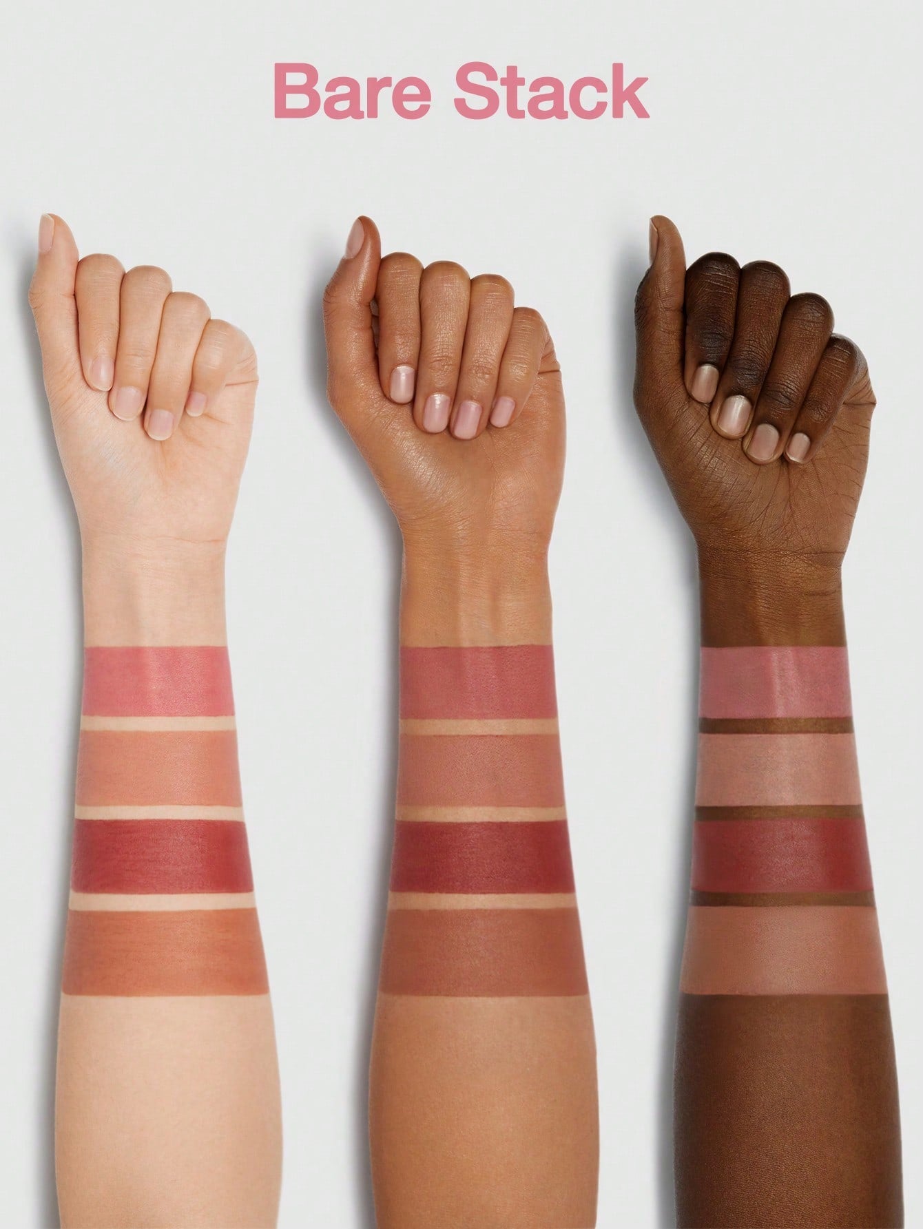 Помада для губ 4в1 Sheglam MEGA LIP STACKS-NUDE-BARE STACK