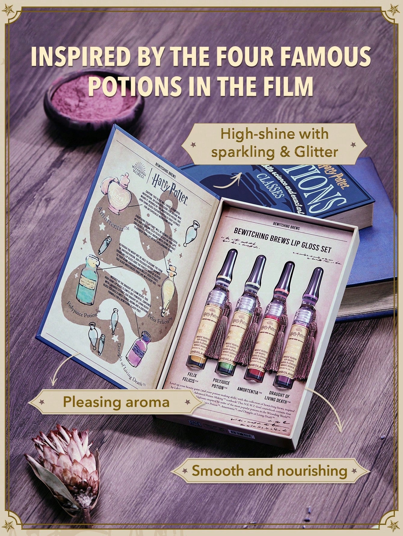Набір блисків для губ HARRY POTTER™ BEWITCHING BREWS LIP GLOSS SET | SHEGLAM