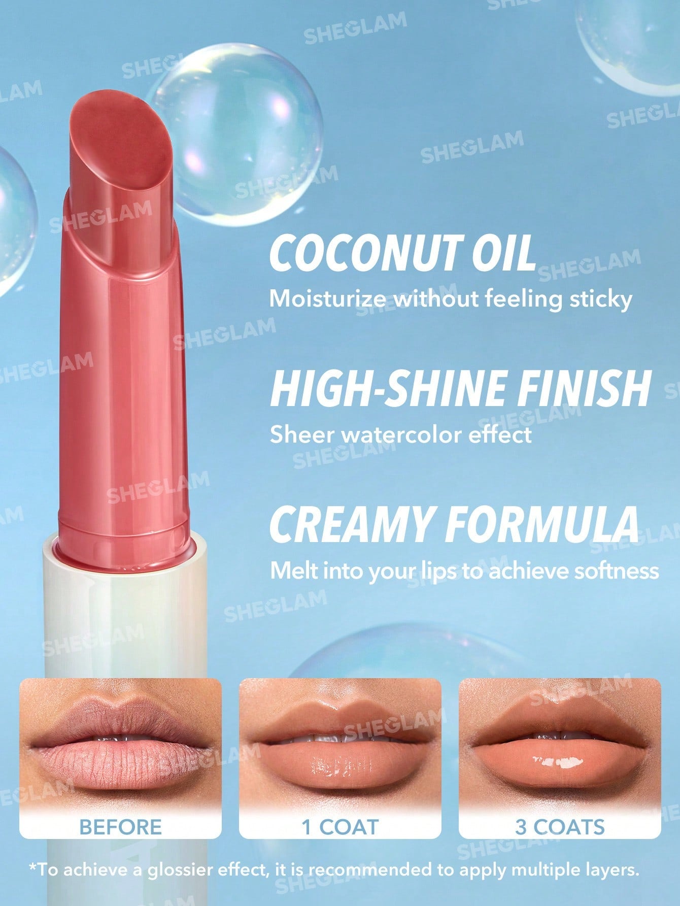 Блиск для губ POUT-PERFECT SHINE LIP PLUMPER-WALK ON THE BEACH | SHEGLAM