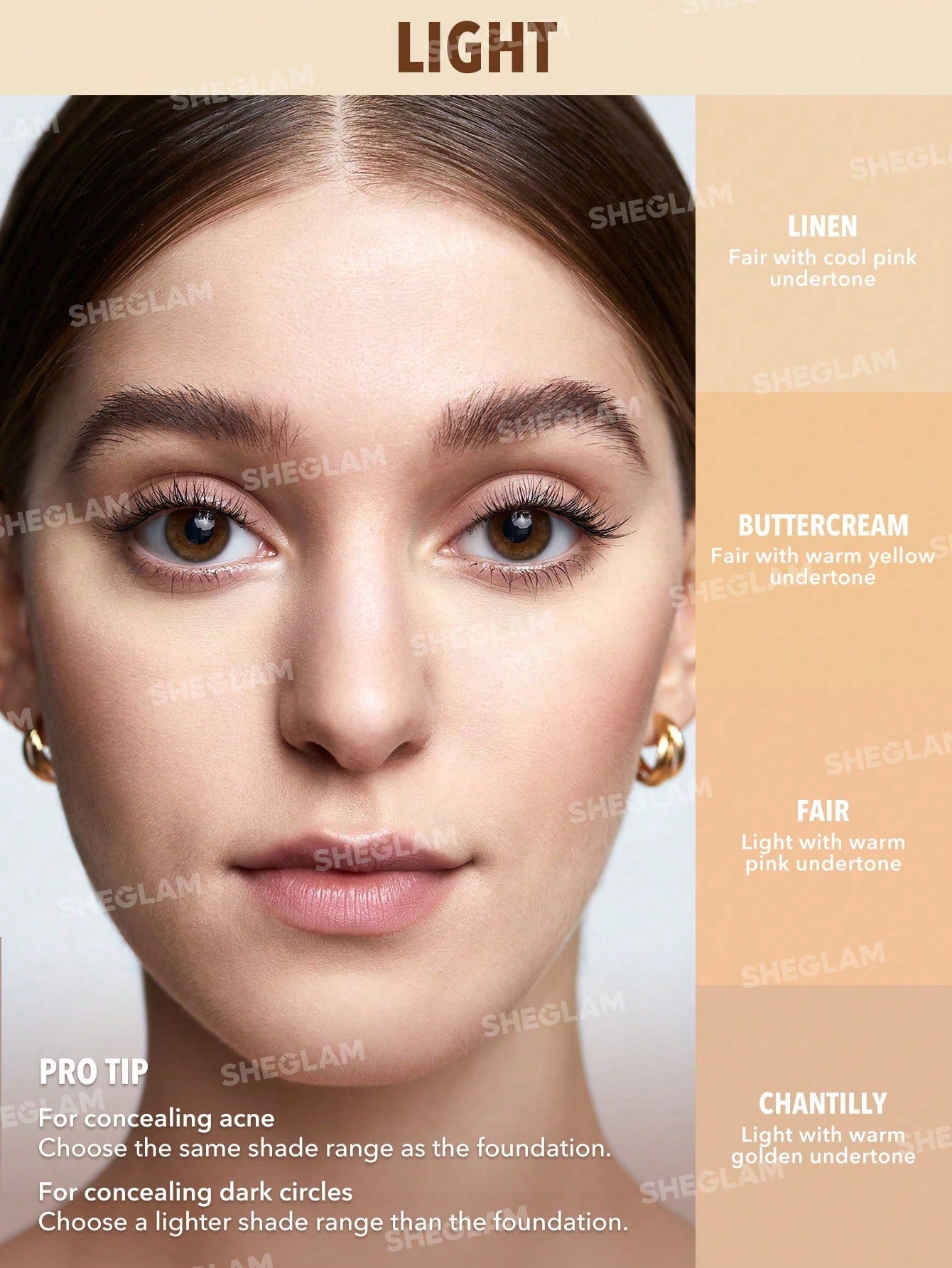 Консилер PERFECT SKIN HIGH COVERAGE CONCEALER-LINEN | SHEGLAM