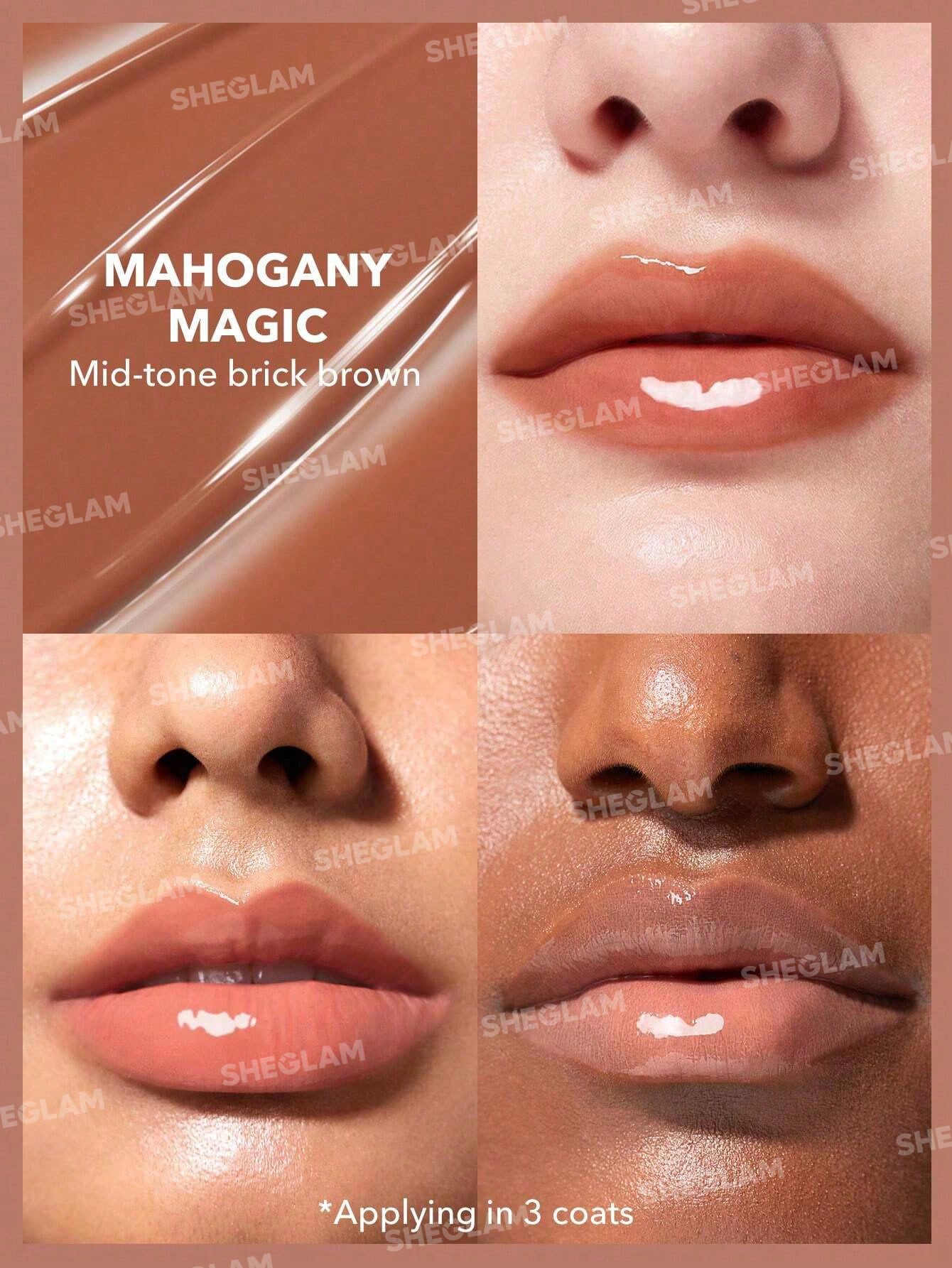Блиск для губ POUT-PERFECT SHINE LIP PLUMPER-MAHOGANY MAGIC | SHEGLAM