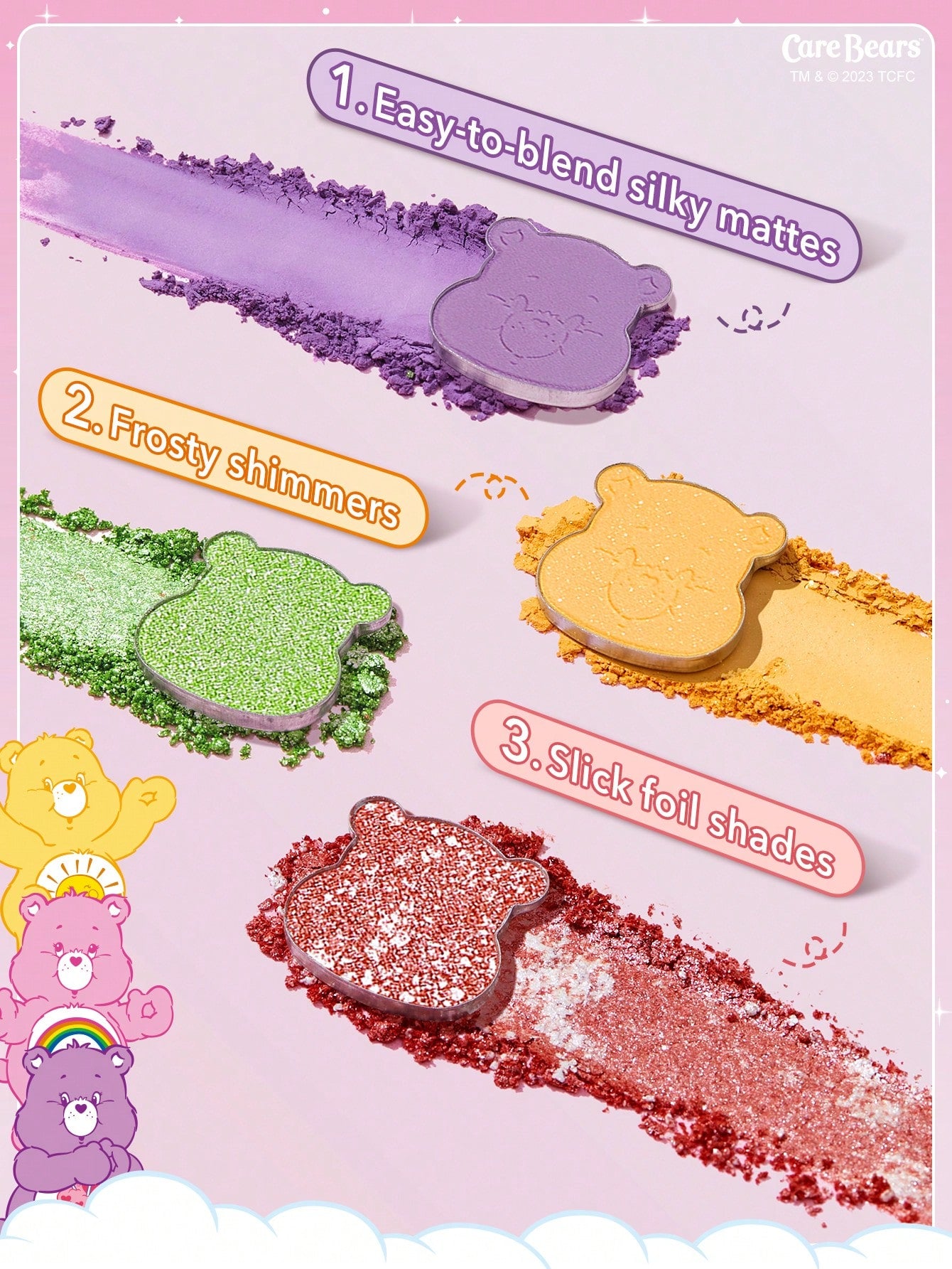 Палетка тіней CARE BEARS SHARE YOUR CARE PALETTE | SHEGLAM (УЦІНКА!!!)