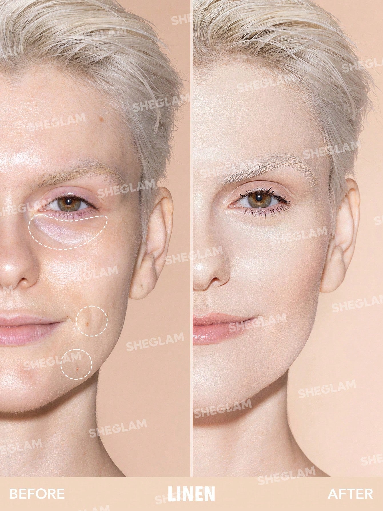 Консилер PERFECT SKIN HIGH COVERAGE CONCEALER-LINEN | SHEGLAM
