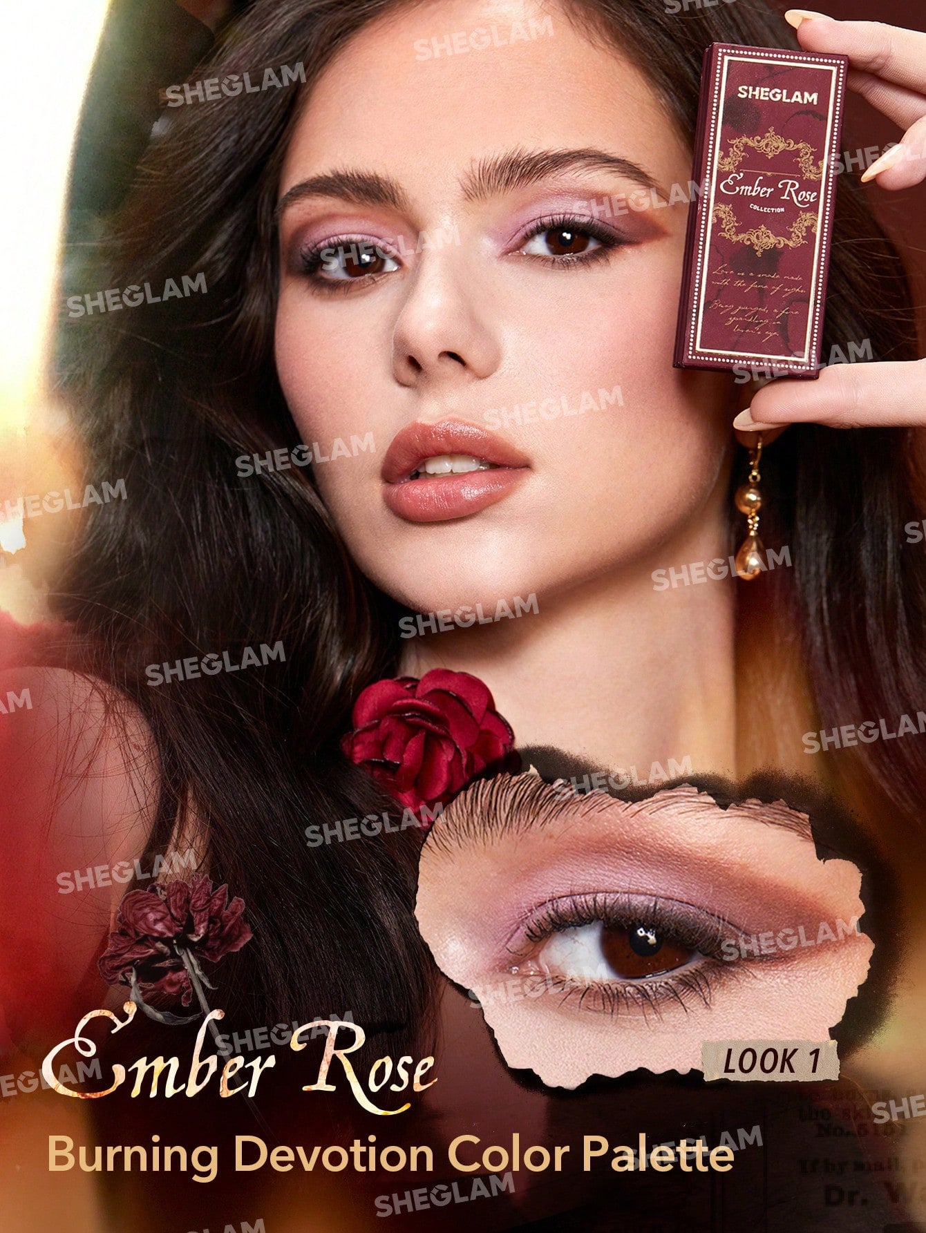 Лімітований набір косметики SHEGLAM Ember Rose collection