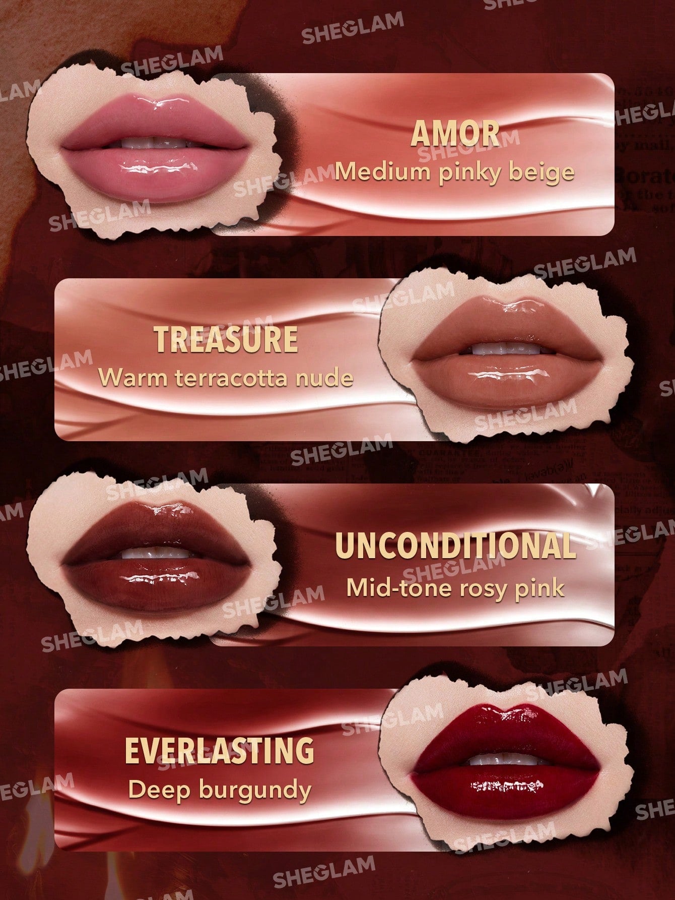 Лімітований набір косметики SHEGLAM Ember Rose collection
