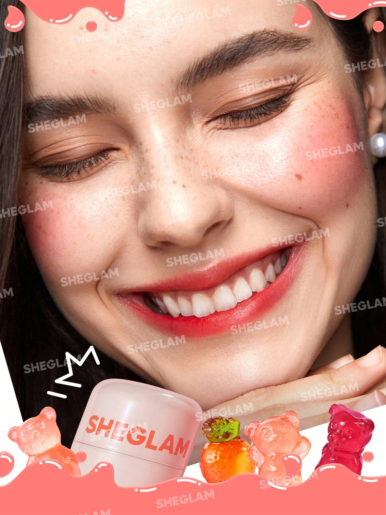 Желейні рум'яна SHEGLAM Jelly-Licious Hydrating Lip & Blush Tint-Ahoy