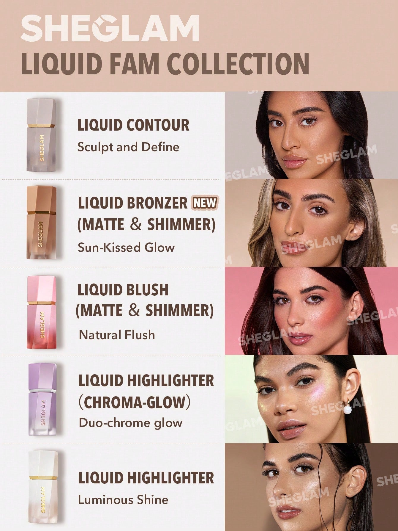 Контуринг SUN SCULPT LIQUID CONTOUR-SOFT TAN | SHEGLAM