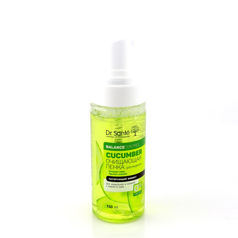 Очищувальна пінка для обличчя Dr. Sante Cucumber Balance Control, 150 мл