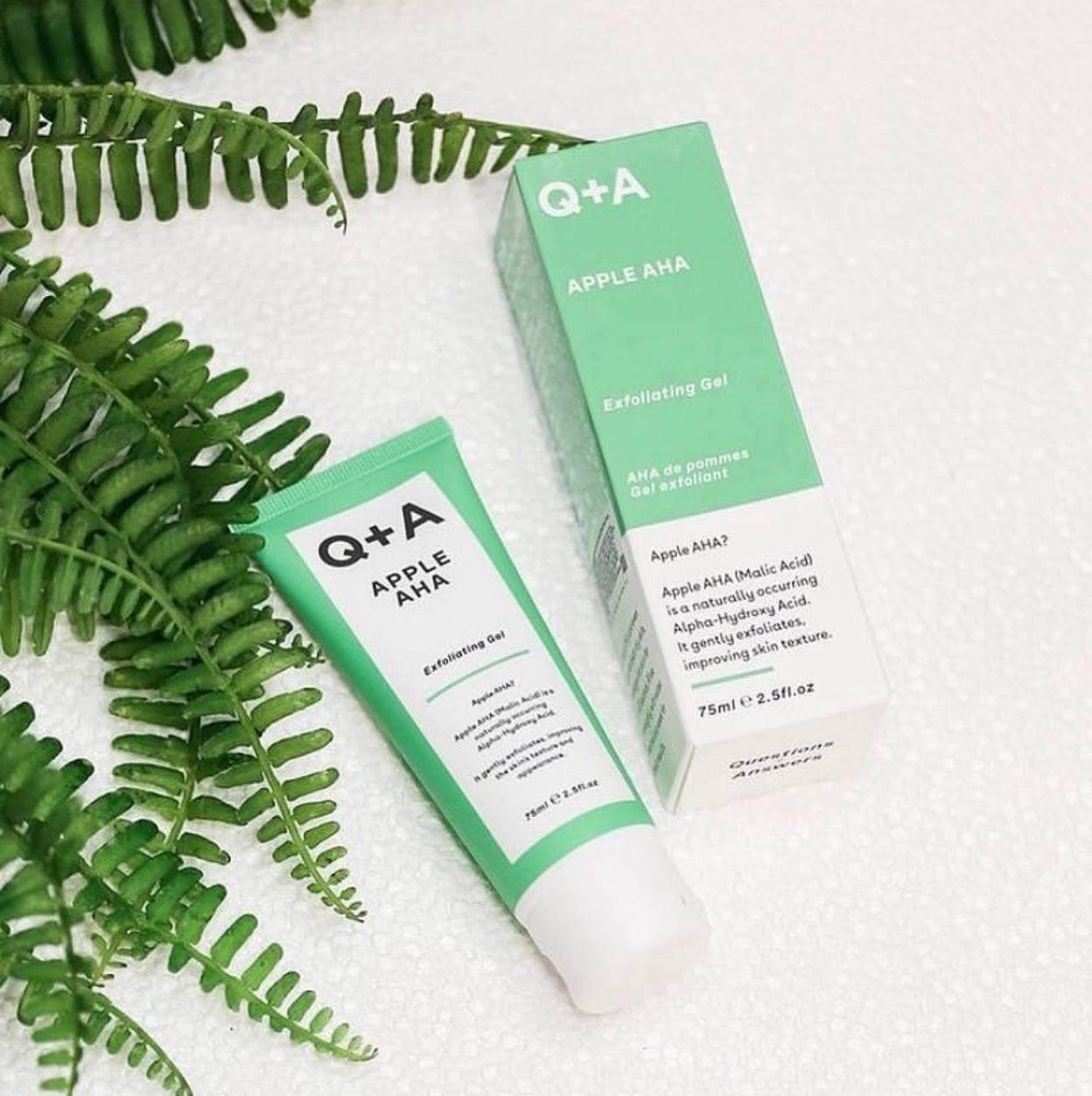 Відлущуючий гель для обличчя з кислотами Q+A Apple AHA Exfoliating Gel 75 мл