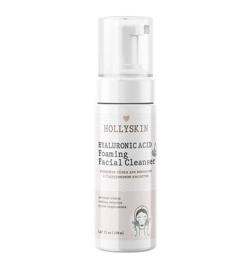 Очищувальна пінка для обличчя HOLLYSKIN Hyaluronic Acid Foaming Facial Cleanser