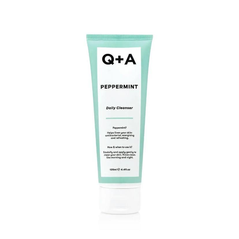 Очищувальний гель для вмивання обличчя з м'ятою Q+A Peppermint Daily Cleanser 125ml