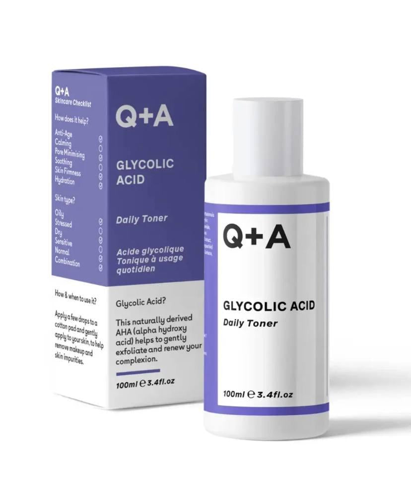Тонер для обличчя з гліколевою кислотою Q+A Glycolic Acid Daily Toner