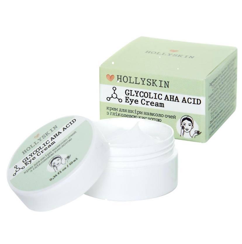 Крем під очі з гліколевою кислотою HOLLYSKIN Glycolic AHA Acid Eye Cream 10 мл