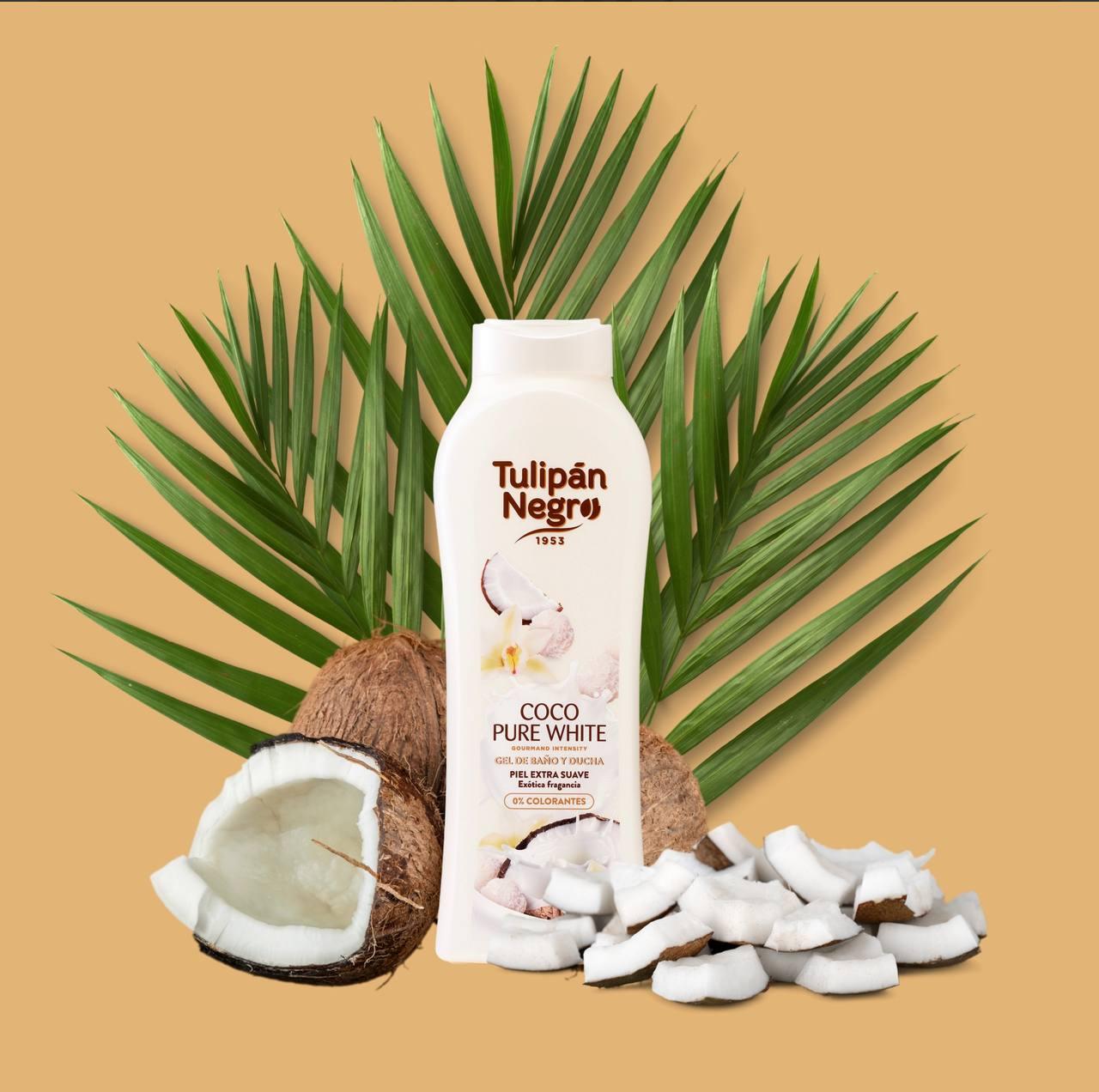 Гель для душу "Ніжний кокос" - Tulipan Negro , 650ml
