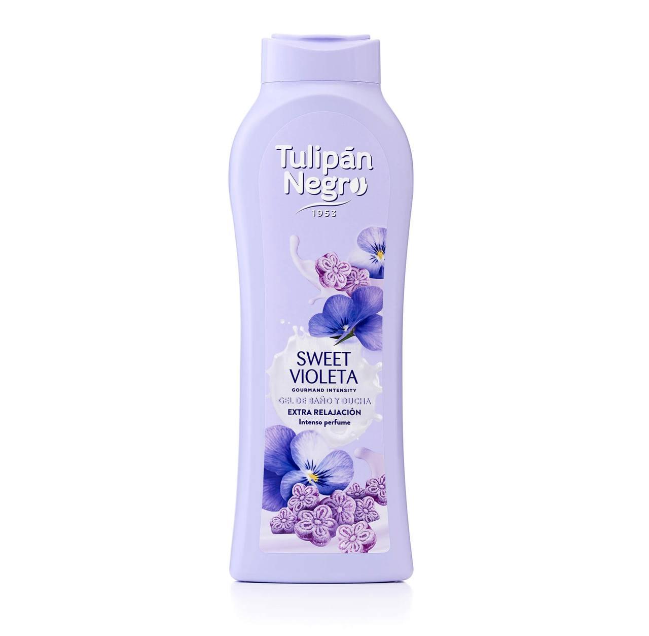 Гель для душу "Солодка фіалка" - Tulipan Negro , 650ml