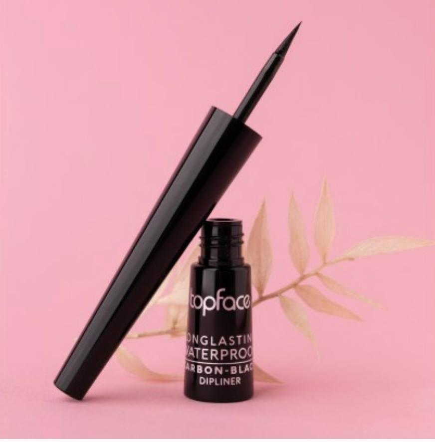 Підводка чорна глянцева dipliner carbon black shine Top Face
