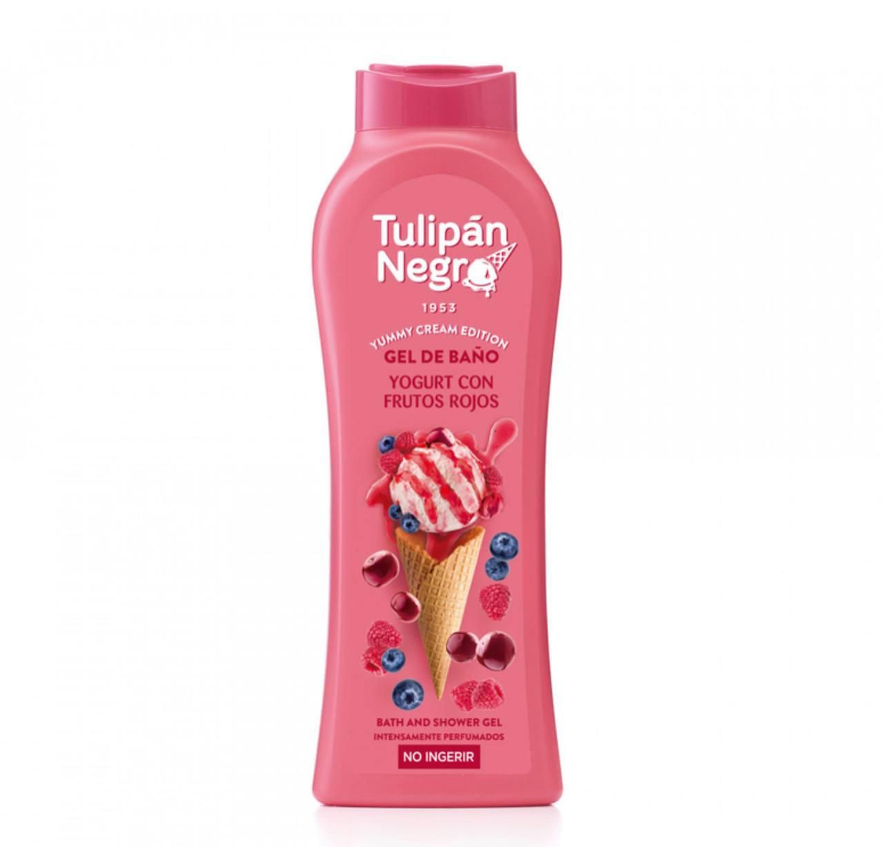 Гель для душу "Йогурт і червоні ягоди" Tulipan Negro , 650ml