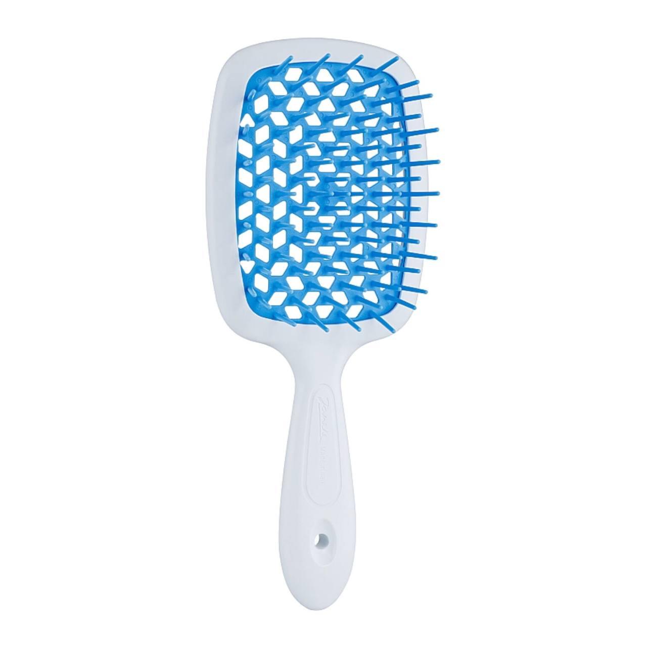 Розчіска стандарт (біло-блакитна) Janeke SUPERBRUSH