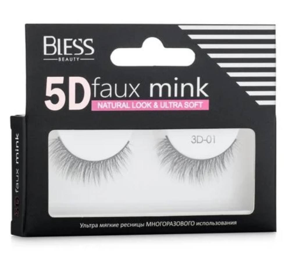 Накладні багаторазові вії від TM Bless Beauty 5D № 01