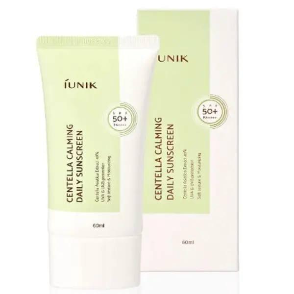 Сонцезахисний крем з екстрактом центелли IUNIK Centella Calming Daily Suncreen, SPF 50 PA 60ml