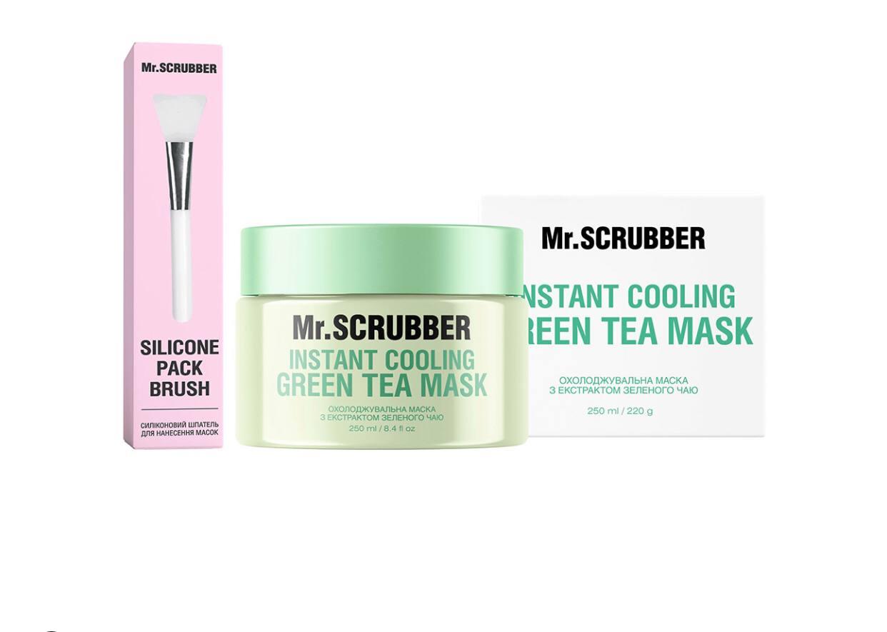 Охолоджувальна маска для обличчя Instant Cooling Green Tea Mask з екстрактом зеленого чаю Mr.SCRUBBER