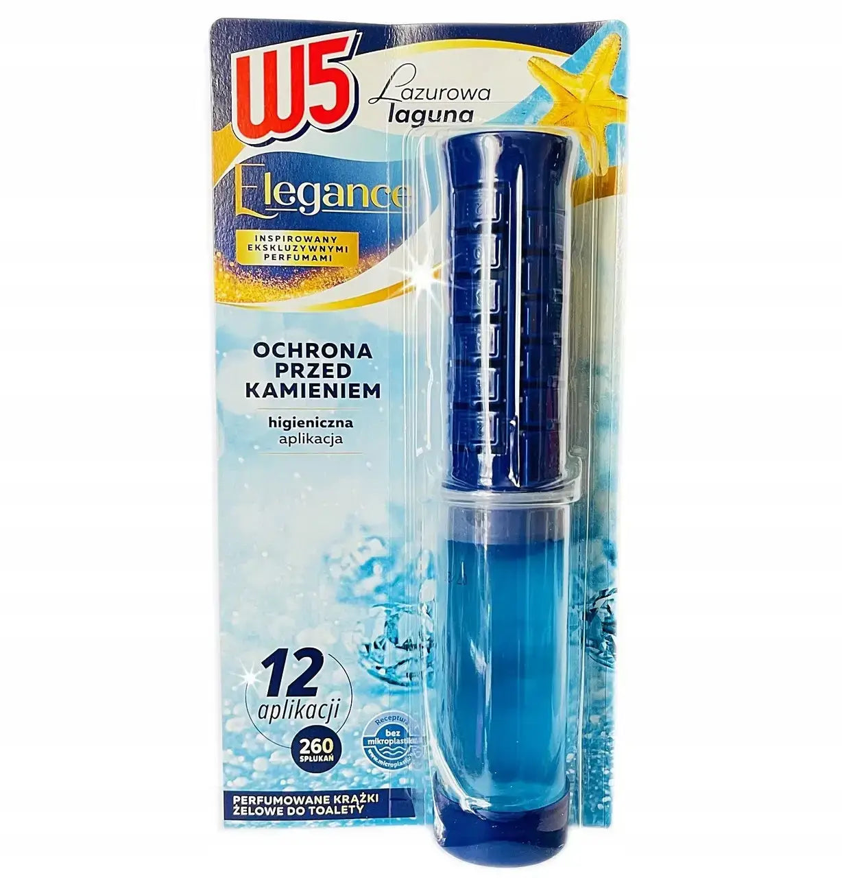 Шприц-гель для унітазу з аплікатором W5 (Морська свіжість), 12 аплікацій, 75 мл