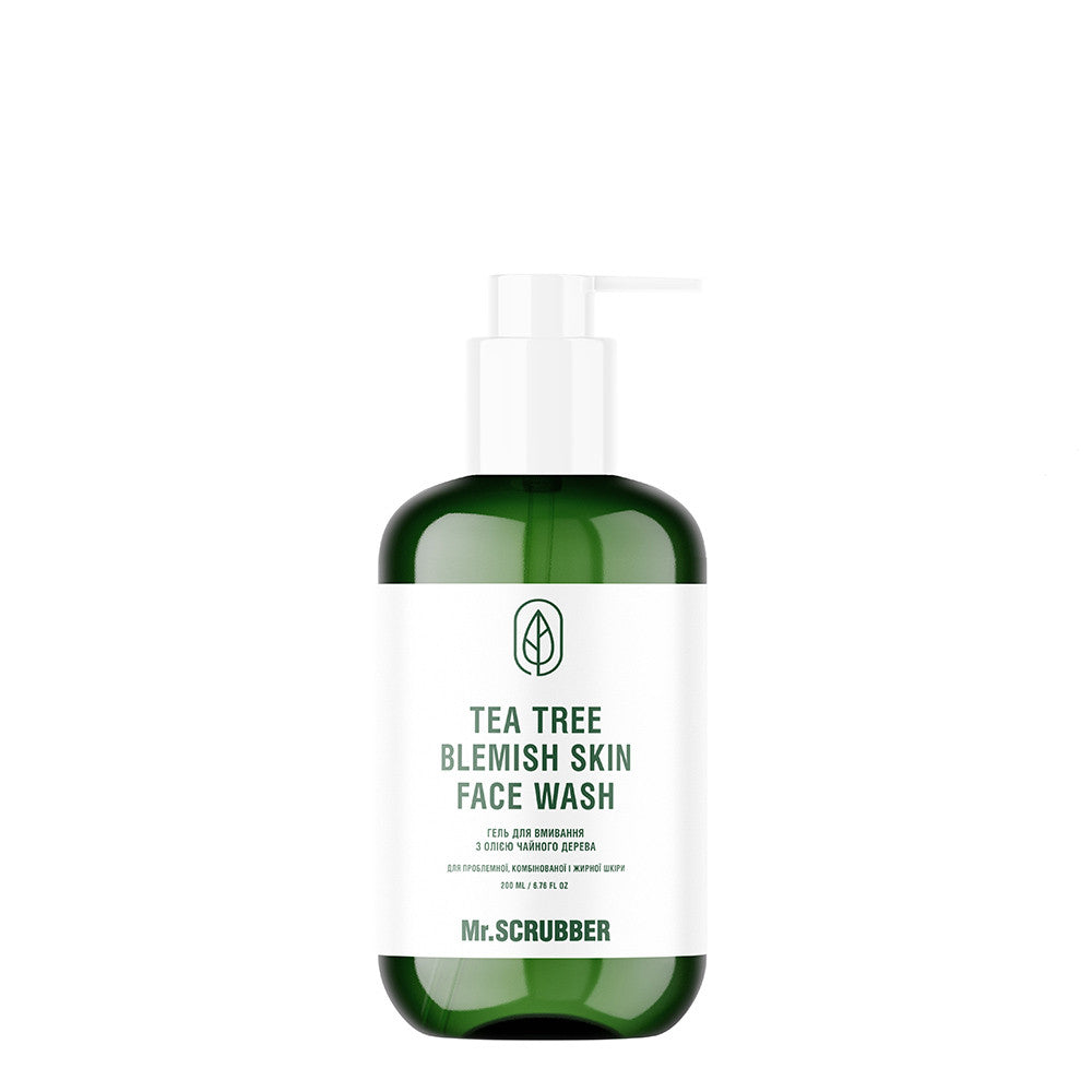 Гель для вмивання Tea Tree Blemish Skin Face Wash з олією чайного дерева Mr.SCRUBBER