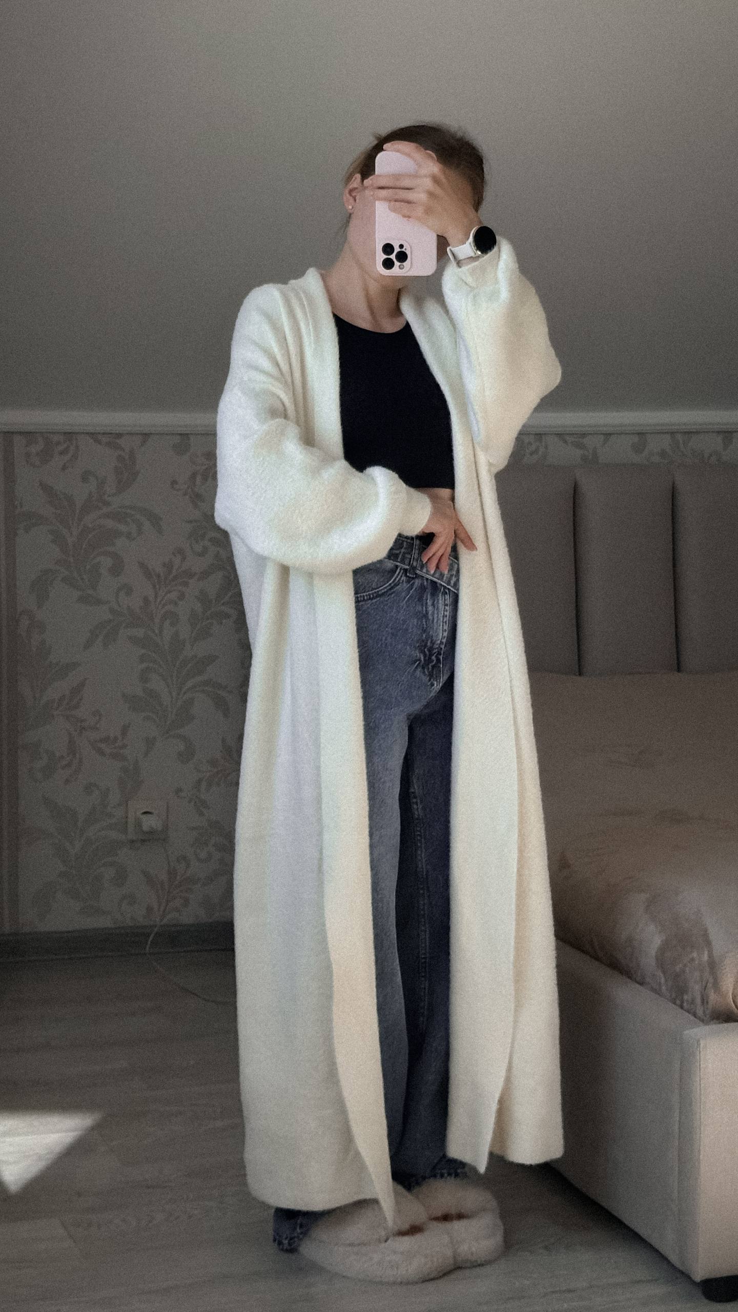 Кардиган молочний