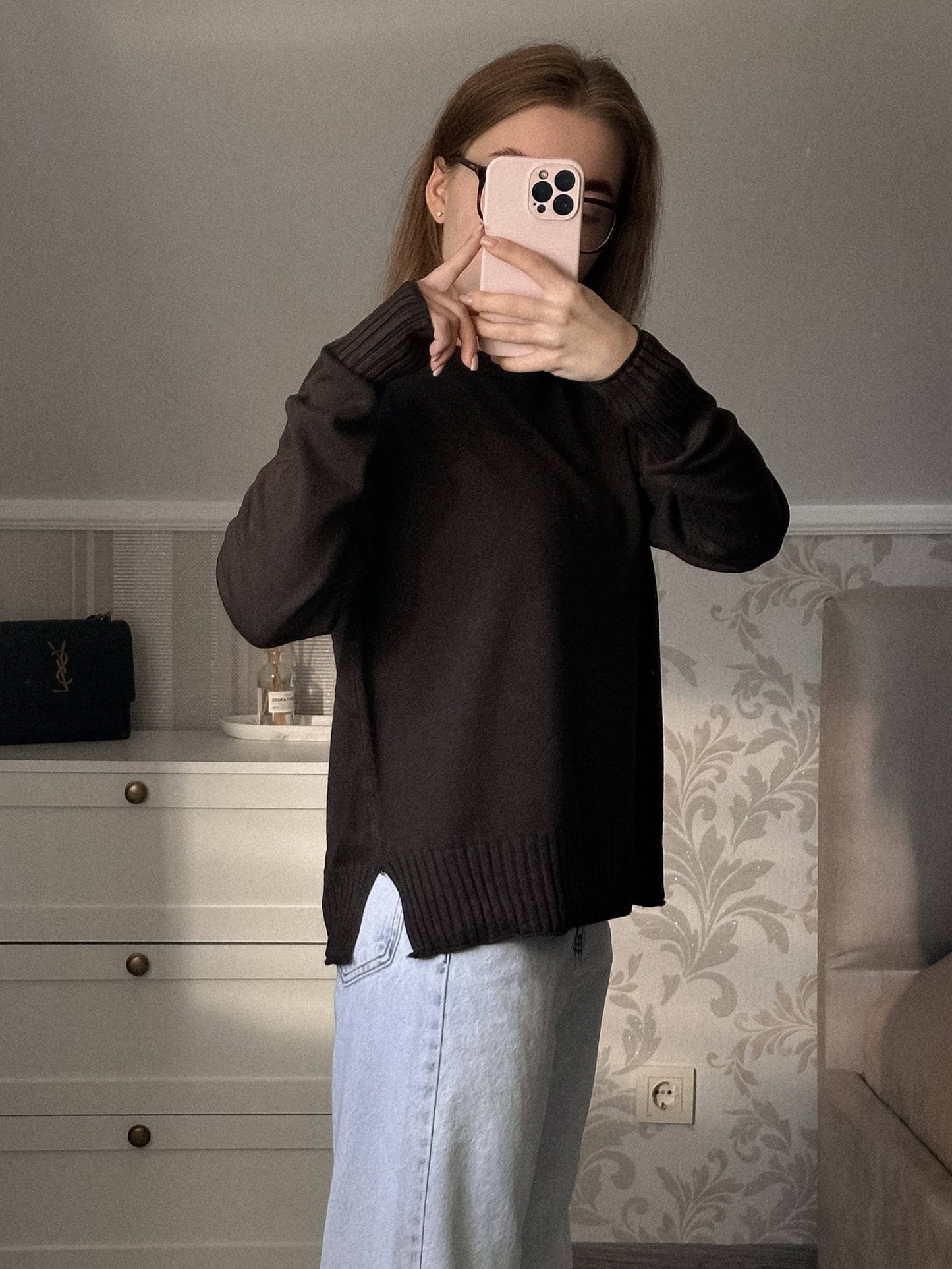 Джемпер One Size з прорізом знизу