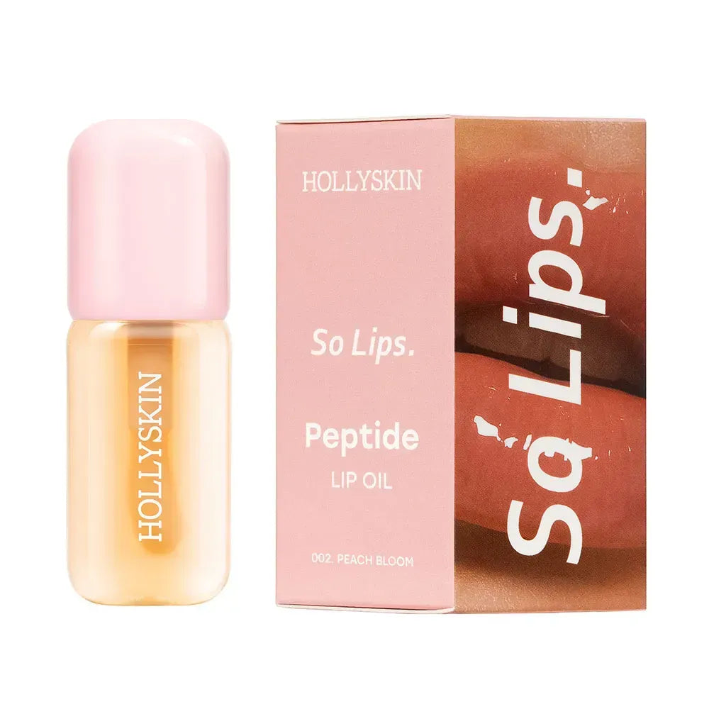 Зволожувальна олія для губ HOLLYSKIN So Lips. Peptide Lip Oil 002. Peach Bloom
