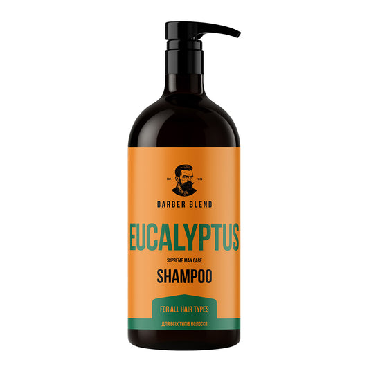 Шампунь для всіх типів волосся чоловічий Eucalyptus BARBER BLEND 1000 мл