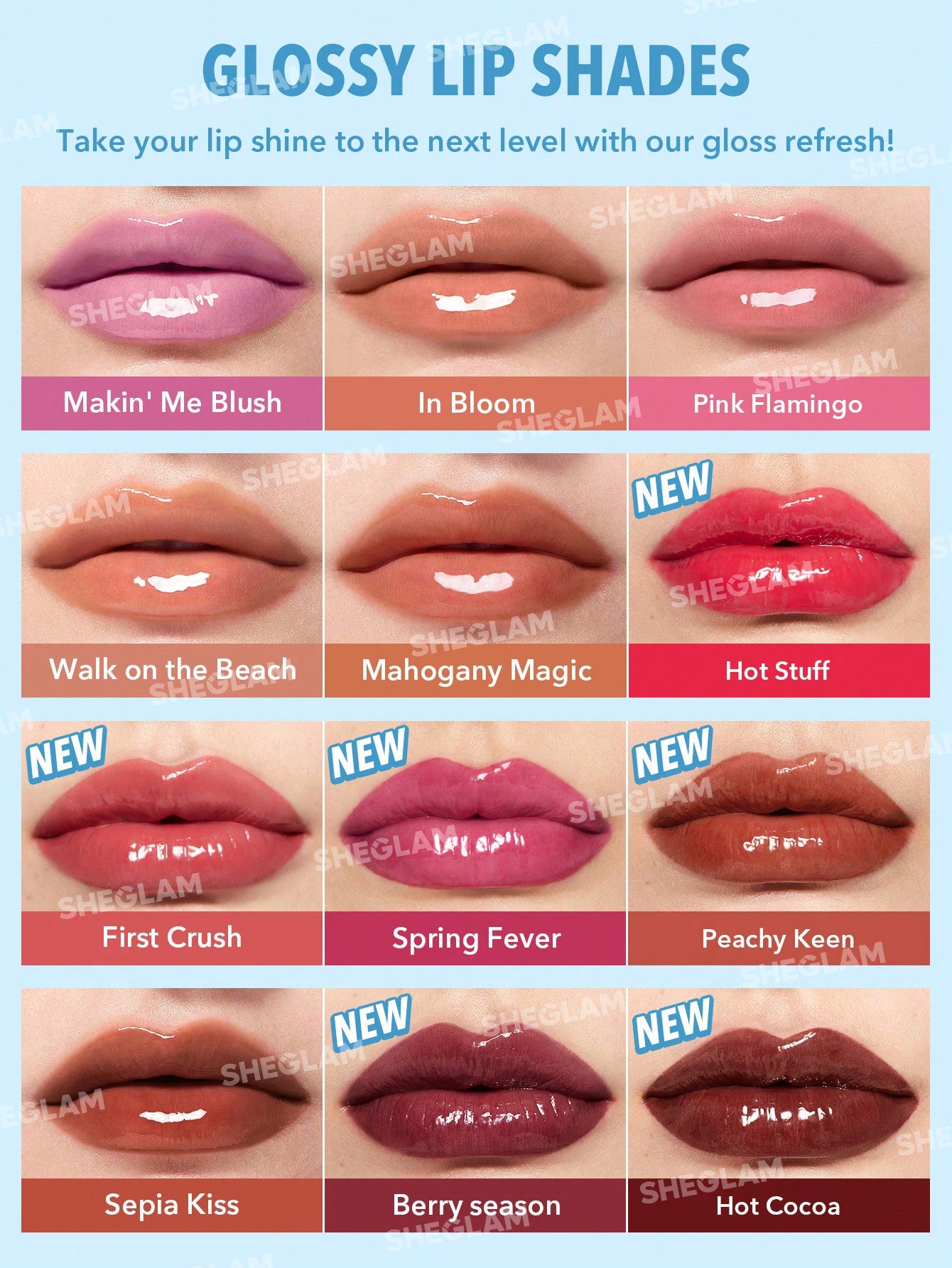 Блиск для губ POUT-PERFECT SHINE LIP PLUMPER-MAKIN' ME BLUSH | SHEGLAM
