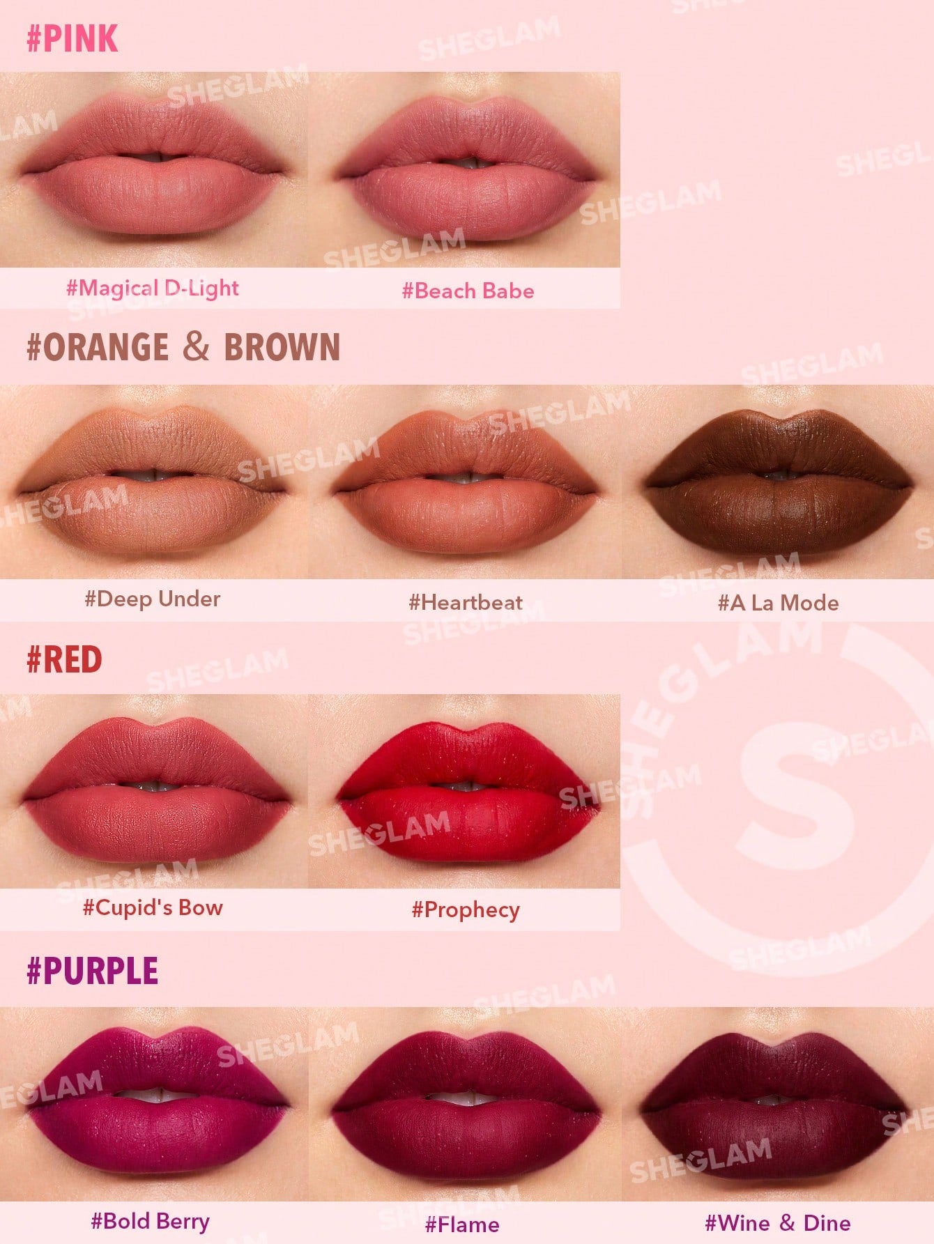 Помада STARLIGHT VELVET LIPSTICK - DEEP UNDER | SHEGLAM