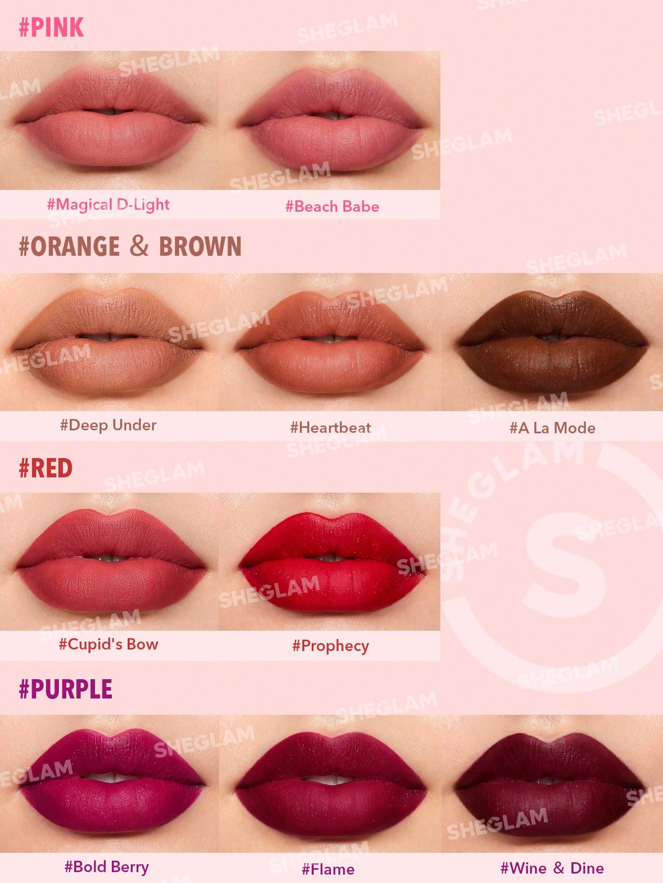 Помада STARLIGHT VELVET LIPSTICK - BEACH BABE | SHEGLAM