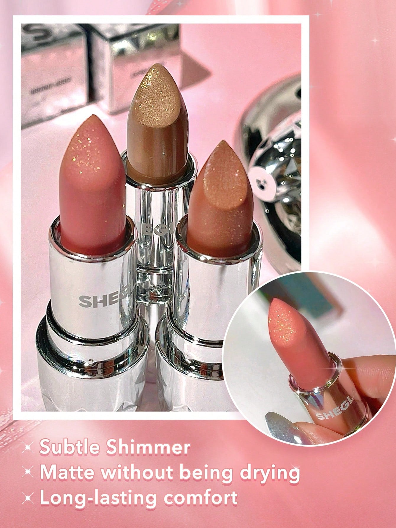Помада STARLIGHT VELVET LIPSTICK - BEACH BABE | SHEGLAM