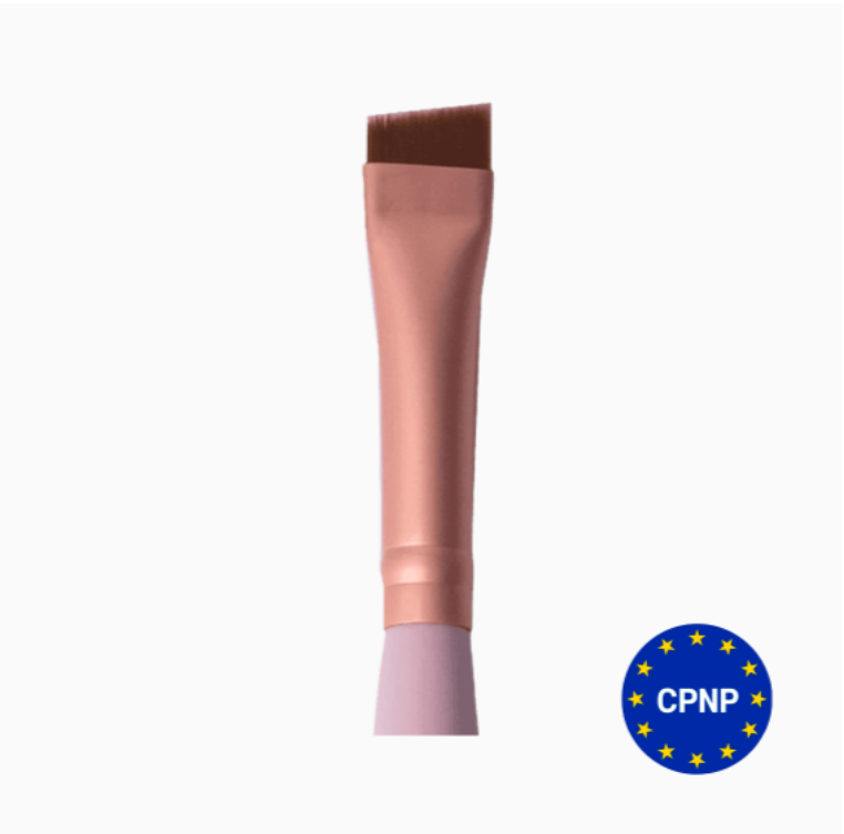 Пензлик світло-рожевий широкий зі скосом 02p ZOLA