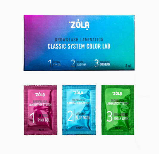 Набір для ламінування у саше ZOLA Color Lab (3 х 1 мл)