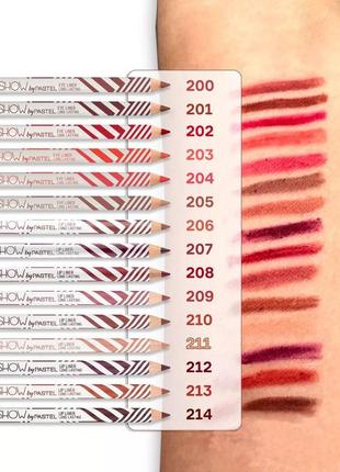 Олівець для губ (209) Pastel Show By Pastel Long Lasting Lip Liner Pencil