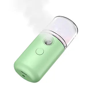 Портативний зволожувач для шкіри обличчя Nano Mist, зелений (з невеличким дефектом)