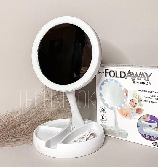 LED Дзеркало для макіяжу підсвічуванням My Fold Away Mirror