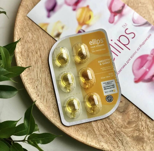 Капсули в блістері для волосся "Розкішне сяйво" Ellips Hair Vitamin Smooth & Shiny (6 шт)