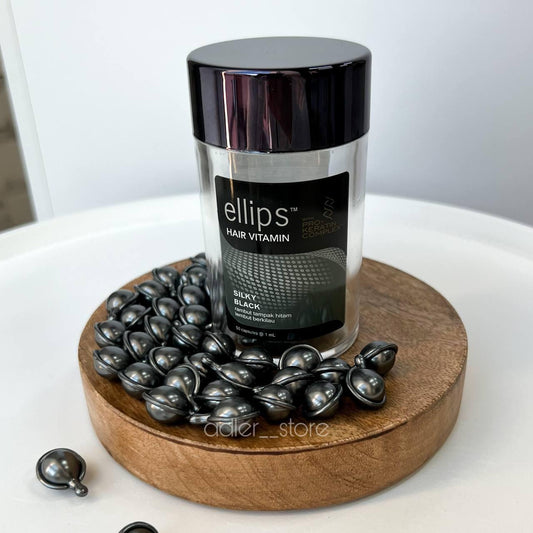 Капсули для волосся "шовкова ніч" Ellips Pro-keratin Silky black complex (50 шт)