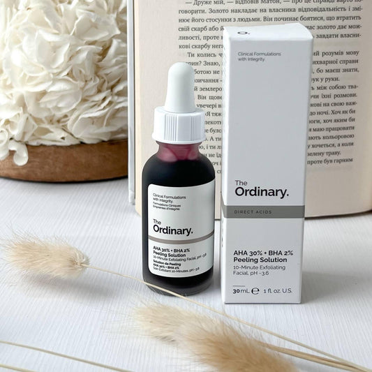Сироватка-пілінг для обличчя на кислотах The Ordinary AHA 30% + BHA 2% Peeling Solution, 30ml