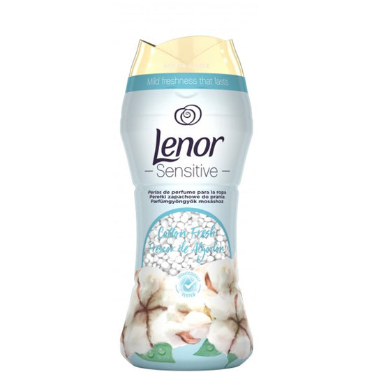 Кондиціонер-ополіскувач для білизни в гранулах Lenor Sensitive Cotton Fresh 210г