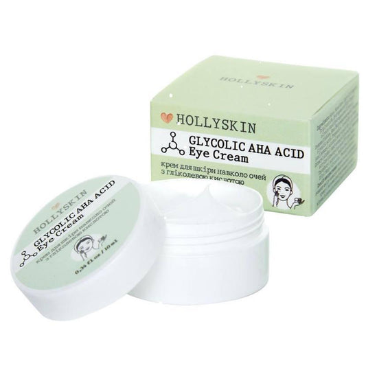 Крем під очі з гліколевою кислотою HOLLYSKIN Glycolic AHA Acid Eye Cream 10 мл