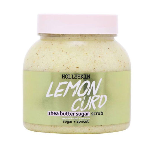 Цукровий скраб з олією ши і перлітом HOLLYSKIN Lemon Curd