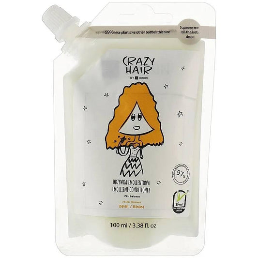 Пом'якшуючий кондиціонер для волосся HiSkin Crazy Hair Emollient Banana, дойпак, 100 мл