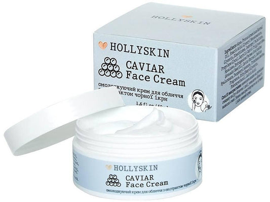 Омолоджувальний крем для обличчя з екстрактом чорної ікри Hollyskin Caviar Face Cream