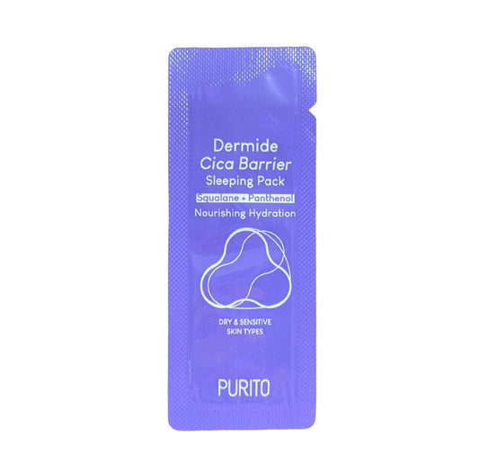 (пробник) Відновлююча нічна маска для обличчя з центеллою PURITO Dermide Cica Barrier Sleeping Pack 1.2 g